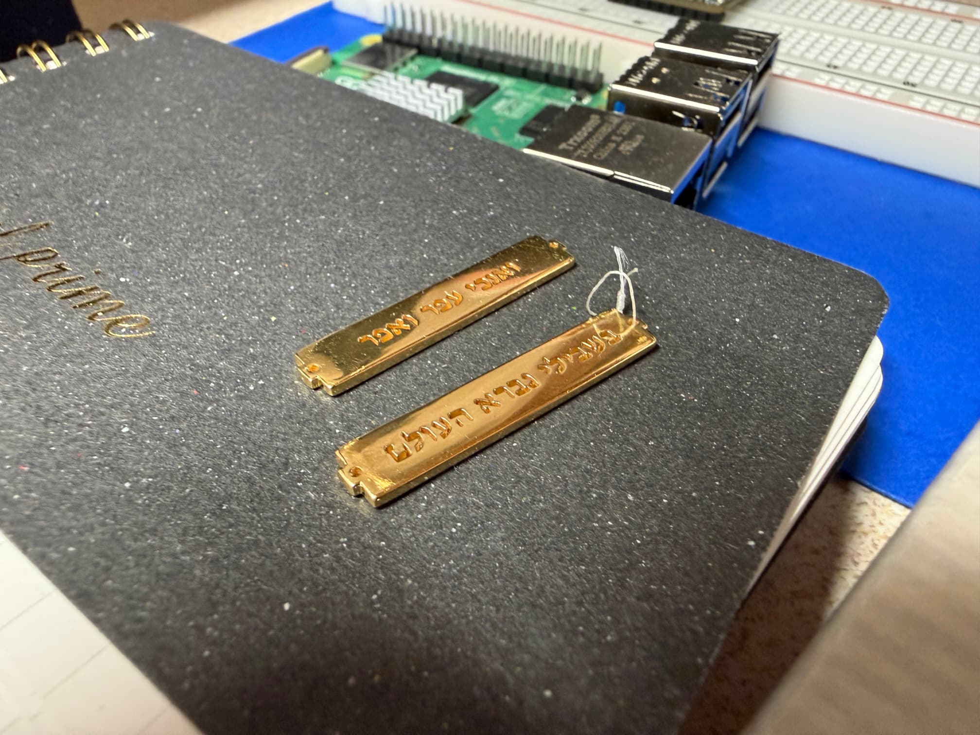 A close-up of the cast models on my desk.