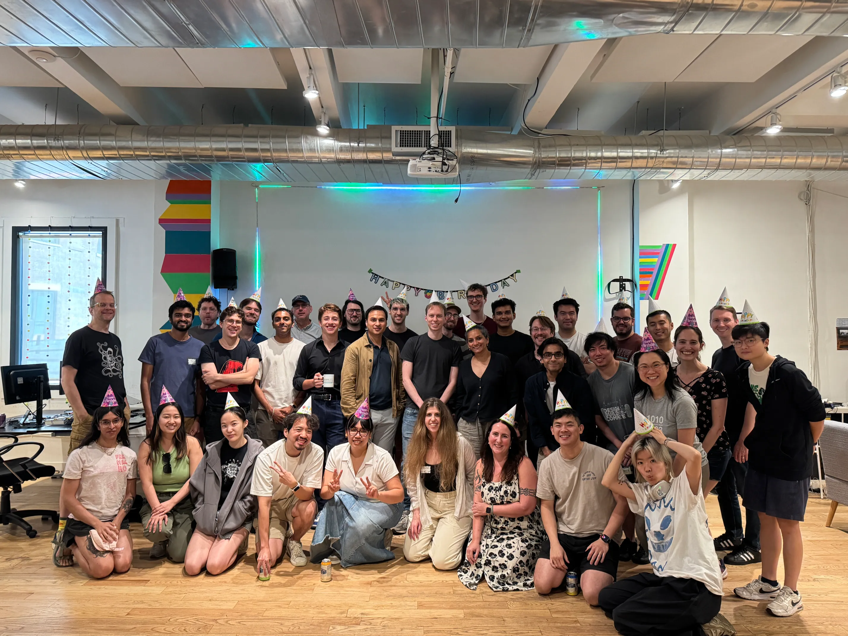 My batch gathered together celebrating Recurse’s birthday.